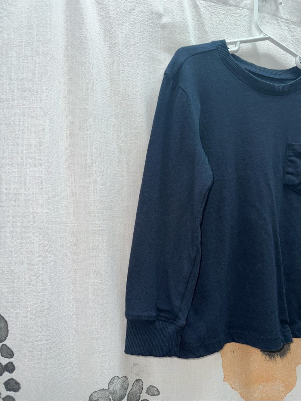 Old Navy Dark Blue Long Sleeve Crewneck Tee - Picture 3 of 6